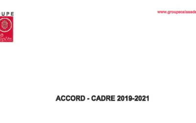Accord Cadre 2019-2021