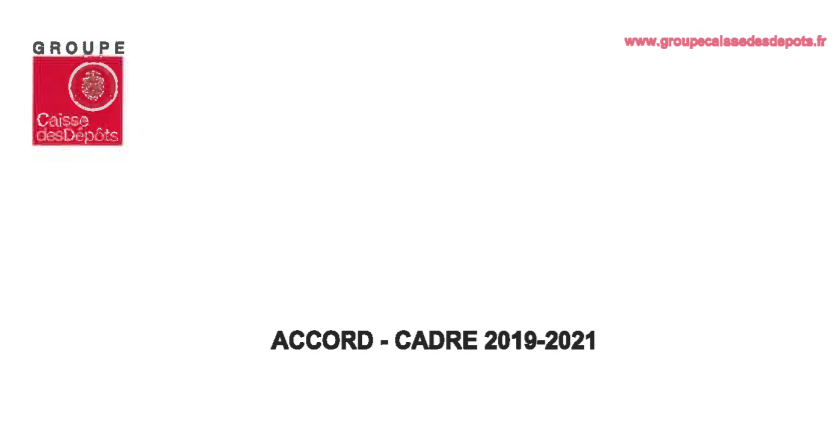 Accord Cadre 2019-2021